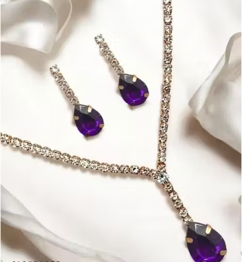 Purple Grace Necklace Set